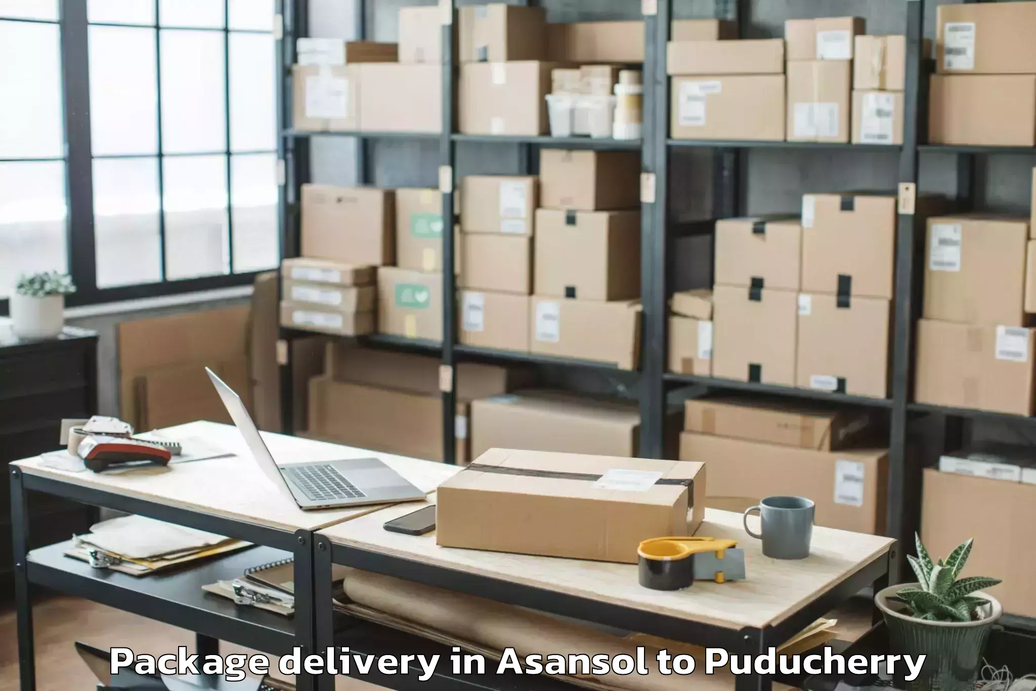 Trusted Asansol to Pondicherry University Puduche Package Delivery